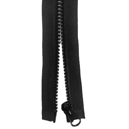 #5 Plastic Open-End Zipper – 30"